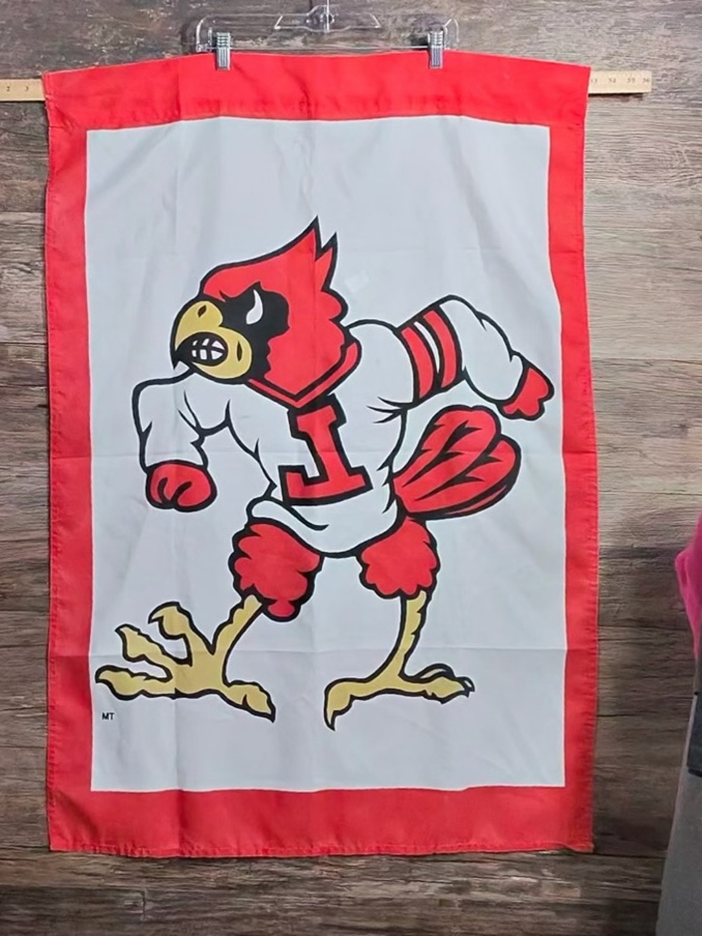 Red Louisville Cardinal Wall Banner Flag - Unbranded Home Accent
